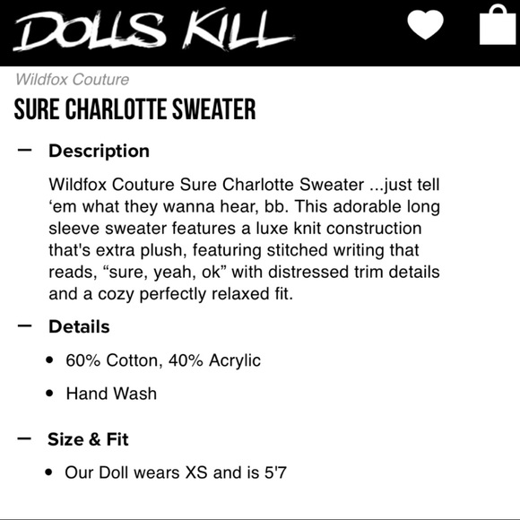 WILDFOX Chunky Knit Distressed “Sure Yeah Ok” Graphic Oversized Sweater Cream - Picture 13 of 16